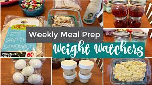 weekly meal prep weight watchers freestyle