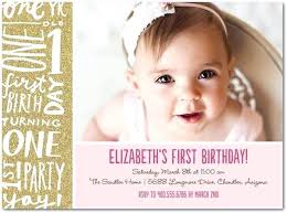 Stunning Girl Birthday Party Invitations Baby Girl First Birthday