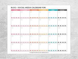 7 Social Media Schedule Templates Free Sample Example Format