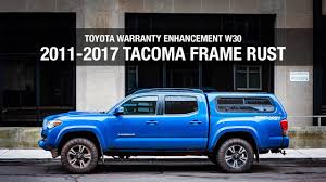 toyota tacoma frame rust not a recall