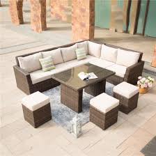 modern kd outdoor sectional lounge sofa