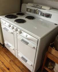 Looking for appliances & kitchen deals? My Completely Functional Moffat Stove In Use Since It Was Installed In 1955 You Can Still Find A Few Online On Kijiji Or Ebay Stove Vintage Appliances Moffat