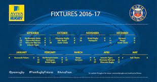 bath rugby 2016 17 premiership fixture