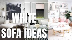 stylish white sofa ideas and living