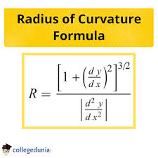 Radius Of Curvature Formula