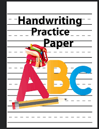 Plain sheets of paper with a childs border around it : Handwriting Practice Paper Sheets Cute Blank Writing Sheets Notebook With Dotted Midline Composition Book For Kids For Learning To Write Abc Pres