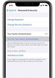 secure your apple id on iphone ipad
