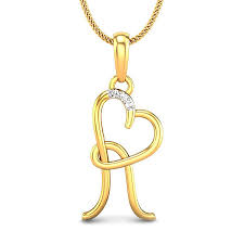 R Love Diamond Pendant