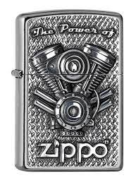 Zippo feuerzeug geboren in der udssr. Zippo Feuerzeug 2005714 V Motor Emblem Feuerzeug Real De