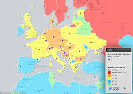 Target Map Releases Map Of Average Breast Sizes Around The