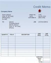 Credit Memo Template Word Excel Pdf Templates Www