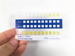 Tooth Bleaching Comparison Chart Dental Teeth Whitening Shade Color Guide 10pcs Ebay