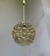 Vintage Bubble Glass Ceiling Lamp By