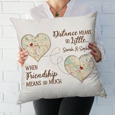 long distance friendship pillows