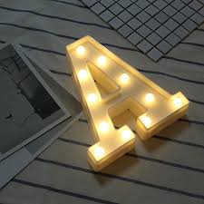 Vintage Large Led Alphabet Lights