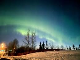 northern lights may be visible if you