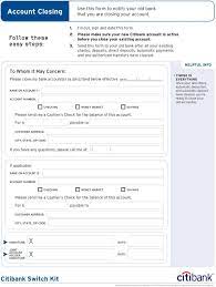 citibank switch kit forms pdf free