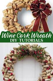 diy wine cork wreaths that make great