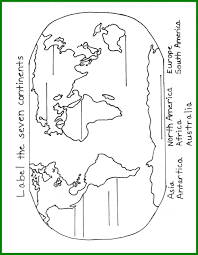 Continents Coloring Pages Bokamosoafrica Org