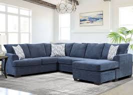 Emilia Blue 2 Pc Sectional Sofa