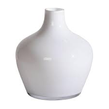 Small Milk White Glass Vase