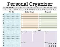 Work Day Organizer Planner Page Work Planner Printable