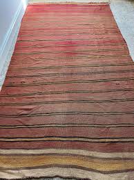 turkish kilim carpet stripey dhurrie