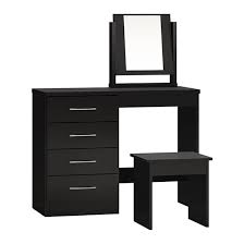 Mack High Gloss Dressing Table Set With