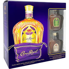crown royal fine deluxe whiskey gift