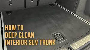 deep clean interior suv trunk carpet