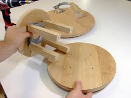 Once one has the bearing laid out and its position marked, mix the epoxy and apply it to the bearing on the surfaces that will be touching the granite. How To Build A 3 Tier Lazy Susan Cutting Board How Tos Diy