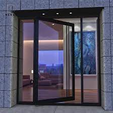 Entry House Solid Rolling Glass Door