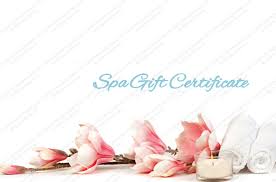 Floral Spa And Beauty Gift Certificate