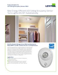 One of my pet peeves is people leaving the light on after they leave the room. Leviton 9864 Led Closet Light With Occupancy Sensor Ajb Sales