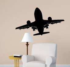 aircraft wall decal jet airliner