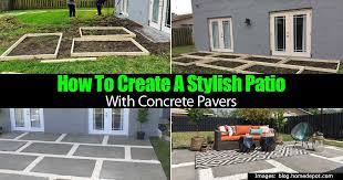 Patio Concrete Pavers Paver Patio