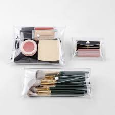 clear lipstick cosmetic bag portable