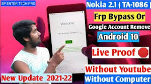 Results 1 to 1 of 1 . Nokia 2 1 Ta 1086 Android 10 Frp Bypass Or Google Account Remove New Update 2021 22 Dumka For Gsm