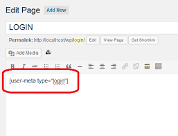 configure login user meta pro