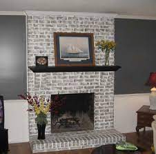 painted brick fireplaces