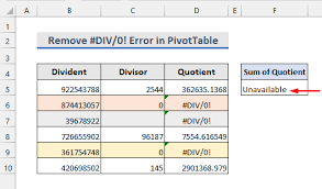 how to remove div 0 error in excel 5