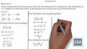 simultaneous linear equation