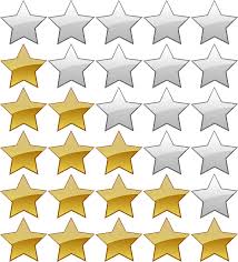 5 star rating icon png transpa