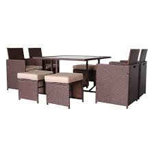wicker dining set patio furniture sets