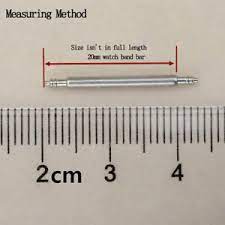 How do i measure a watch band pin? 12 26mm Stainless Steel Watch Band Strap Link Pin Spring Bars 20pcs Pro Ebay