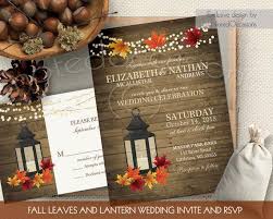 Rustic Fall Wedding Invitations Set Metal Lantern Wedding 2360092