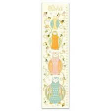 Harriet Bee Durazo Floral Owls Personalized Growth Chart
