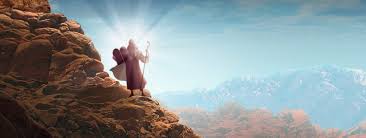 Image result for images moses at mount sinai face shine