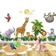 Safari Animal Wall Stickers Design