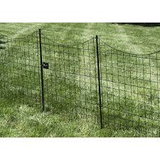 Semi Permanent Black Metal Garden Fence
